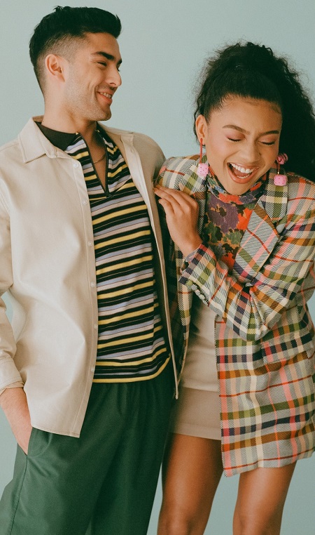 Diego Tinoco and Sierra Capri.